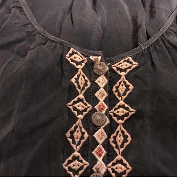 Johnny Was button up Astara tunic dress with bell sleeves - Picture 9 of 13